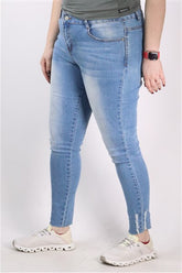 גינס סקיני תכלת- L